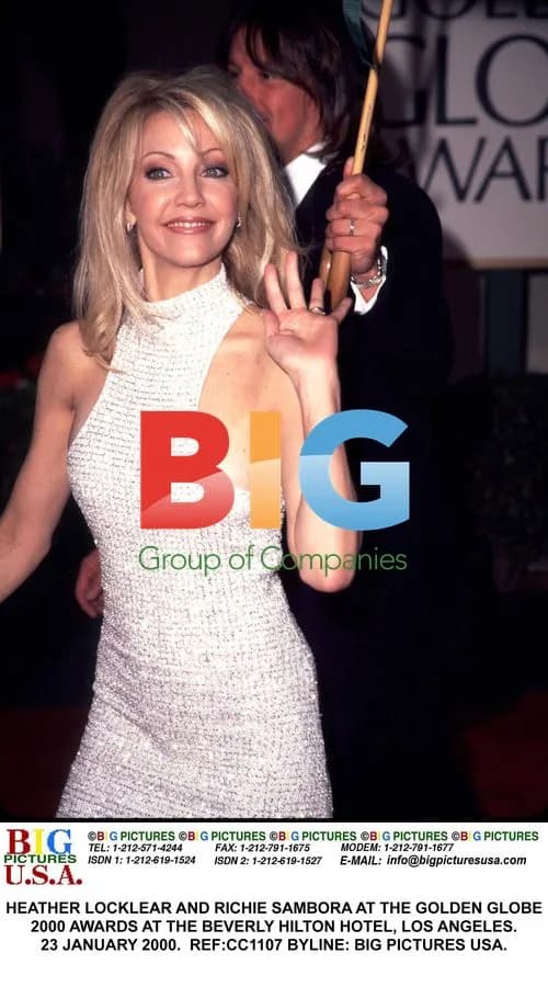 Heather Locklear and Richie Sambora at Golden Globes 2000
