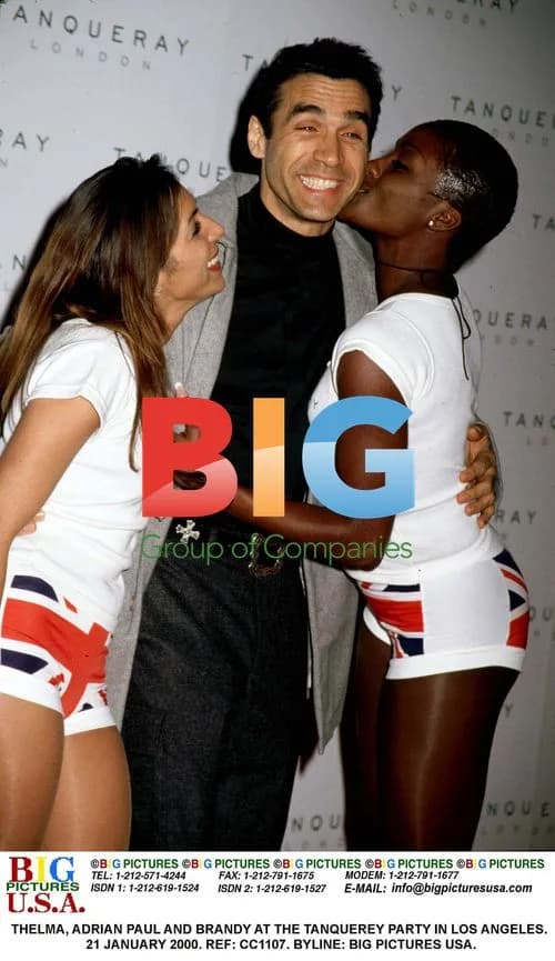 Thelma, Adrian Paul and Brandy at Tanquerey Party