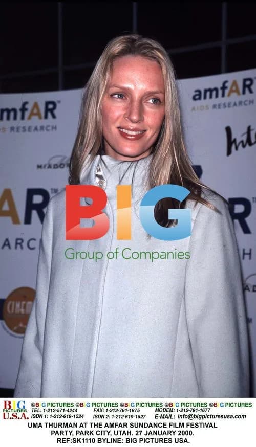 Uma Thurman at the AmfAR Sundance Festival