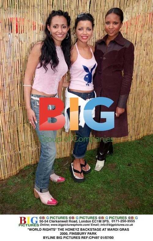 The Honeyz Backstage at Mardi Gras 2000