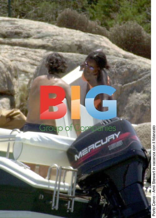 Amii Stewart on holiday in Sardegna