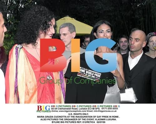 Maria Grazia Cucinotta at Rome Gay Pride