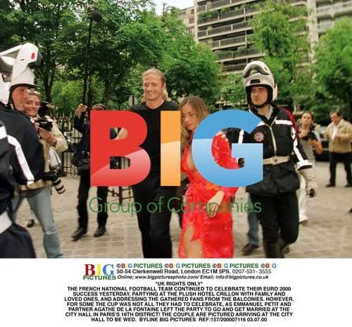 French National Team Celebrates Euro 2000 Win