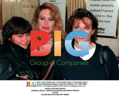 Joanna Lumley, Jennifer Saunders, Dawn French at Party