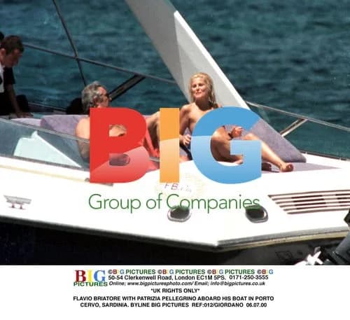 Flavio Briatore and Patrizia Pellegrino on Boat