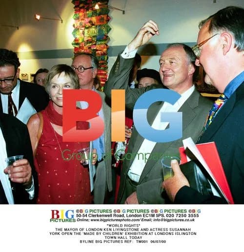 Ken Livingstone and Susannah York Open Exhibition