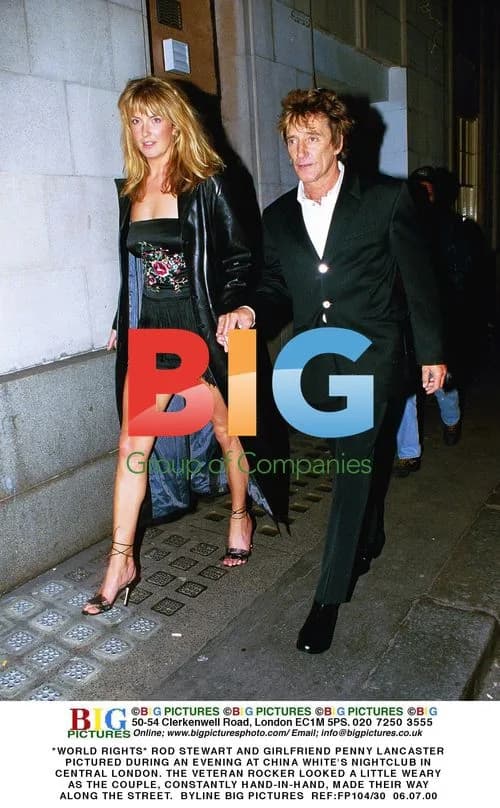 Rod Stewart and Penny Lancaster at China White's