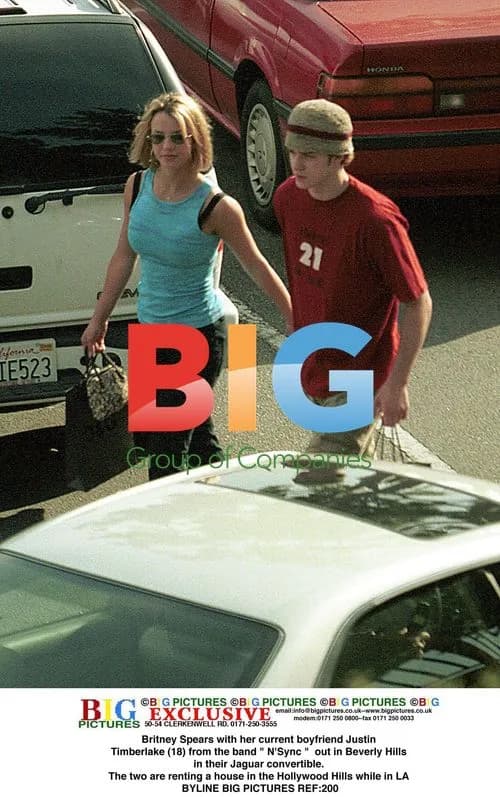 Britney Spears and Justin Timberlake in Beverly Hills