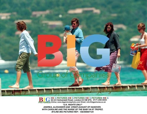 ANDREA, ALEXANDER, ERNST-AUGUST AND CAROLINE IN ST TROPEZ