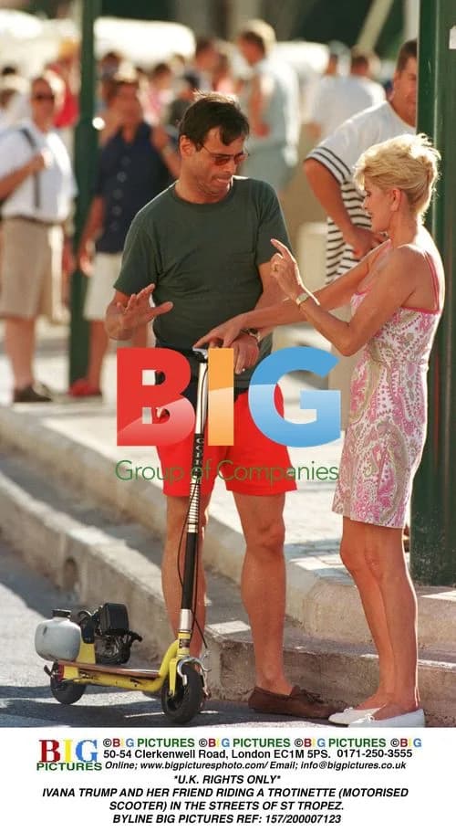 Ivana Trump Rides Motorized Scooter in St Tropez
