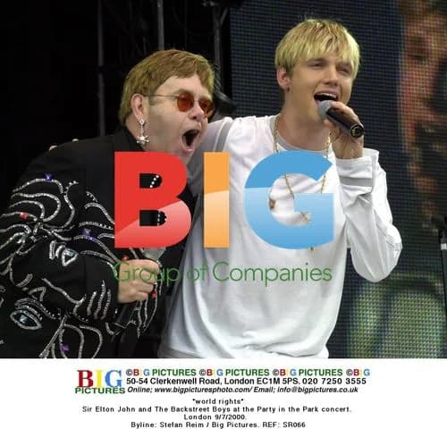 Elton John and Backstreet Boys at Party in the Park