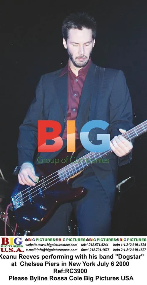 Keanu Reeves performs with Dogstar at Chelsea Piers