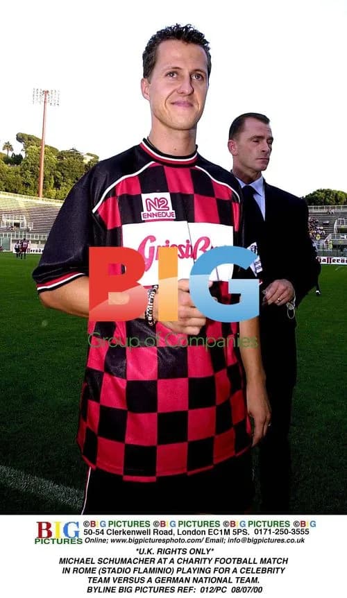 Michael Schumacher at Charity Football Match in Rome
