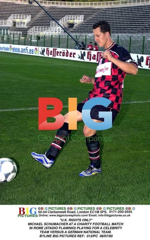 Michael Schumacher at Charity Football Match in Rome
