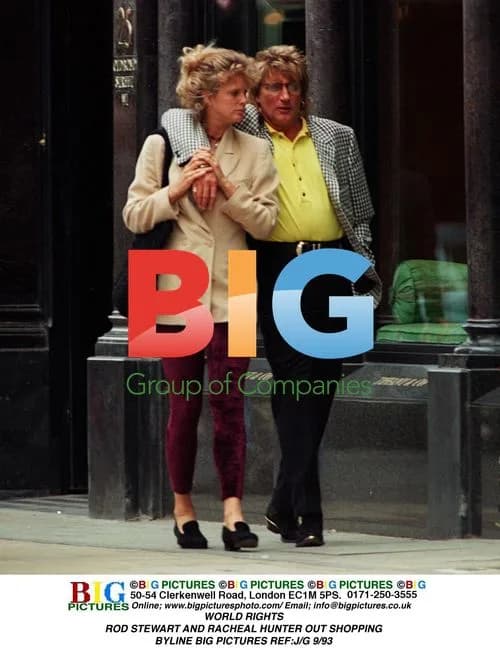 Rod Stewart and Racheal Hunter out shopping