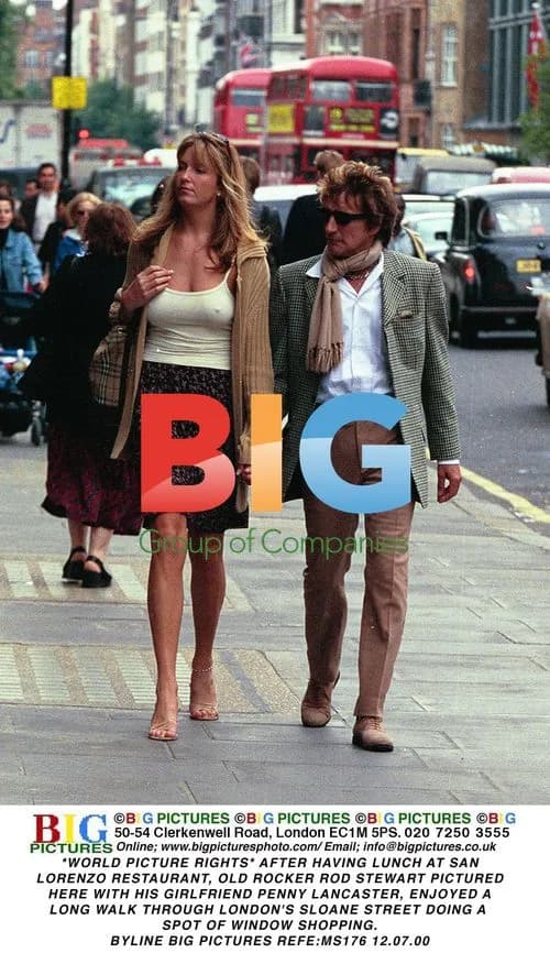 Rod Stewart and Penny Lancaster Shopping