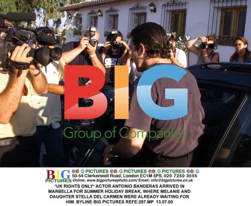 Antonio Banderas arrives in Marbella for summer break