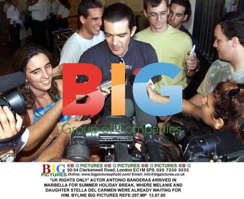 Antonio Banderas Arrives in Marbella for Holiday