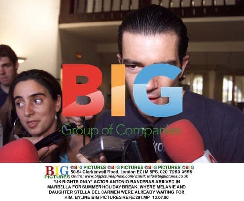 Antonio Banderas arrives in Marbella for holiday