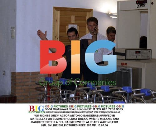 Antonio Banderas Arrives in Marbella for Holiday