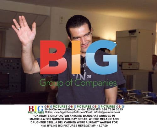 Antonio Banderas arrives in Marbella for summer break