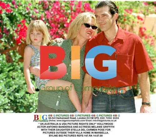 Antonio Banderas, Melanie Griffith, and Daughter Stella