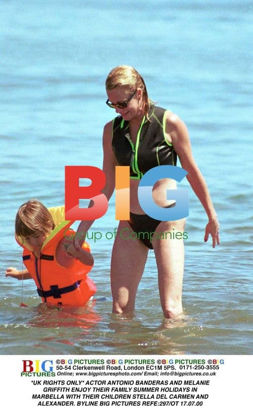 Antonio Banderas and Melanie Griffith on family holiday in Marbella
