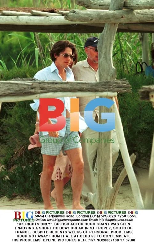 Hugh Grant on Holiday in St Tropez