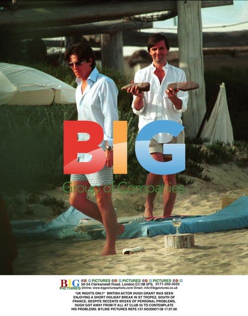 Hugh Grant Enjoys Short Getaway to St Tropez