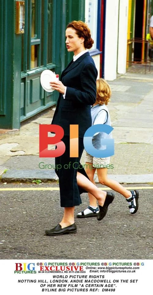 Andie MacDowell on set of "A Certain Age"