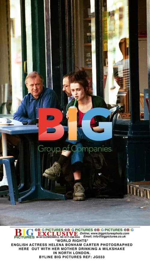 Helena Bonham Carter out with mother in North London