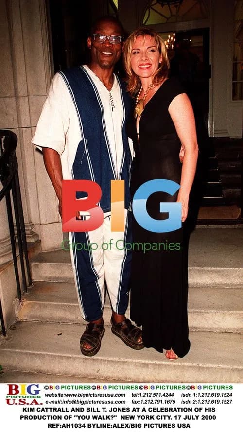Kim Cattrall and Bill T. Jones at "You Walk?" event