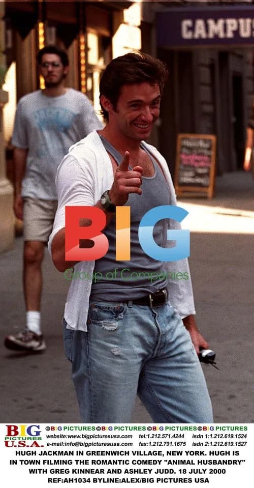 Hugh Jackman Filming in Greenwich Village
