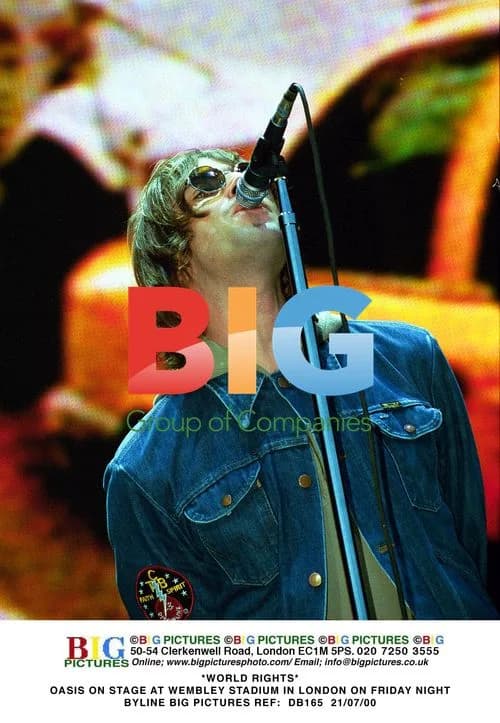 OASIS on Stage at Wembley Stadium