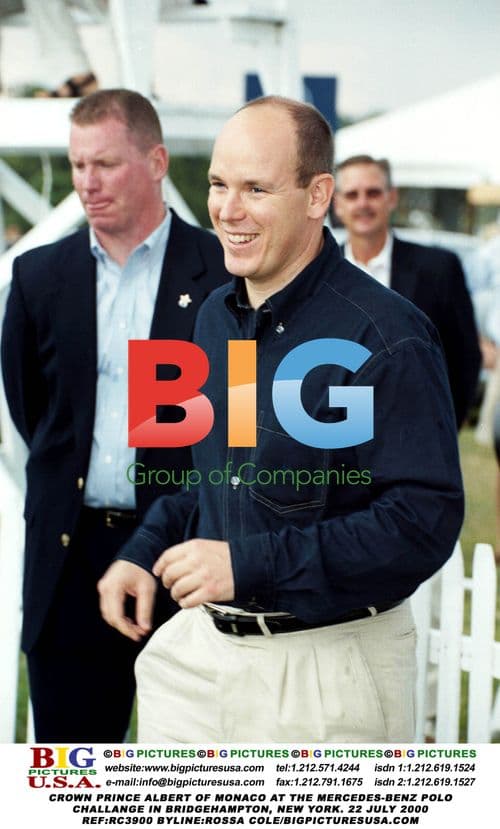 Crown Prince Albert at Mercedes-Benz Polo in Bridgehampton