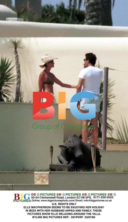 Elle Macpherson Relaxing in Ibiza