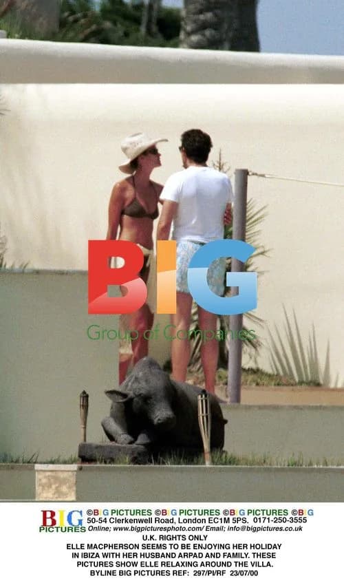 Elle Macpherson Relaxing in Ibiza Villa