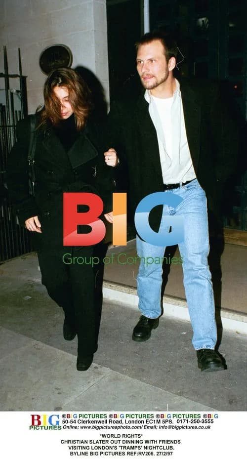 Christian Slater Leaves London Nightclub