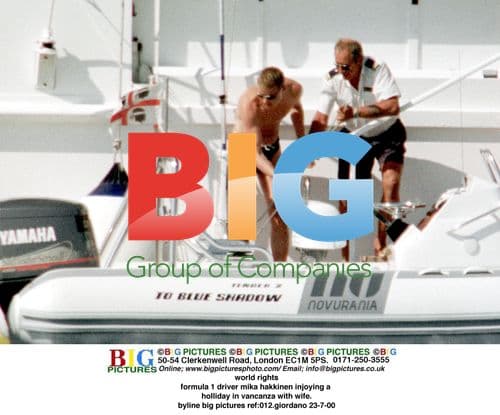 F1 Driver Mika Hakkinen on Holiday