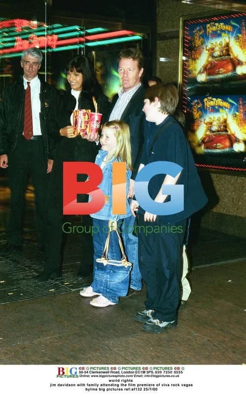 Jim Davidson and family at film premiere