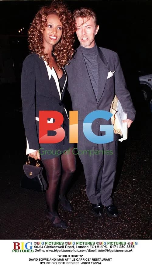 David Bowie and Iman at Le Caprice Restaurant
