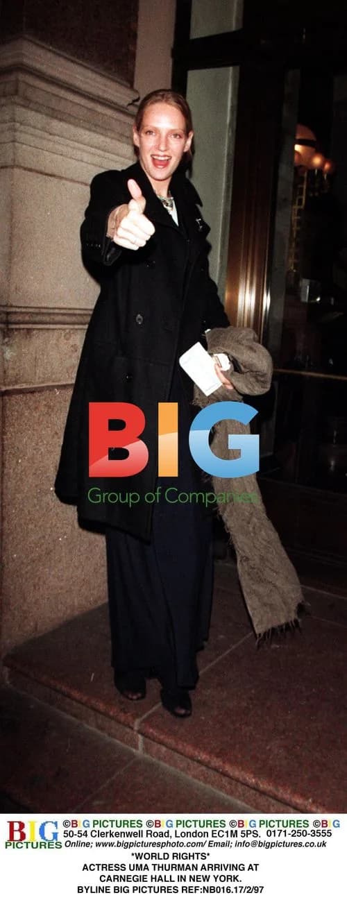Uma Thurman Arriving at Carnegie Hall