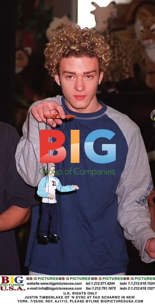 Justin Timberlake of 'N Sync at FAO Schwarz