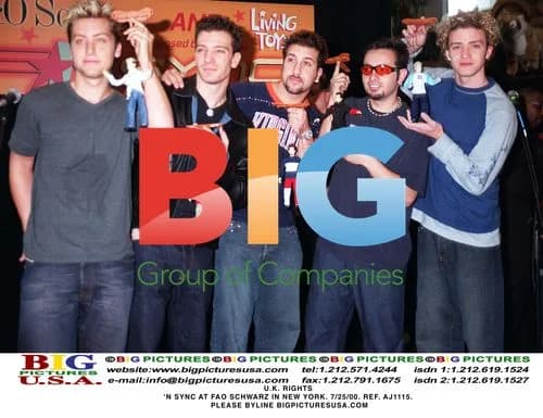 'N Sync at FAO Schwarz in New York