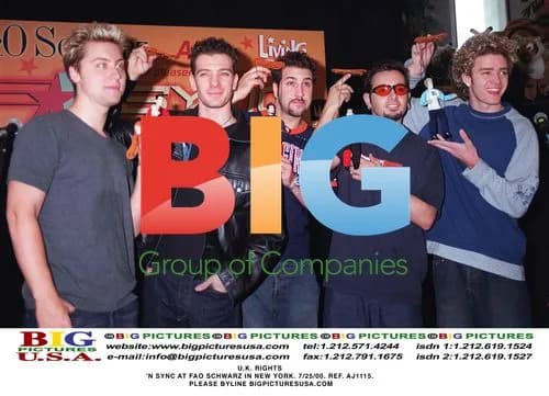 'N SYNC at FAO Schwarz in New York