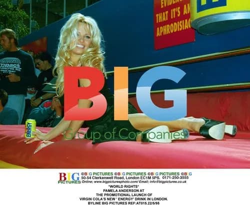 Pamela Anderson at Virgin Cola Launch