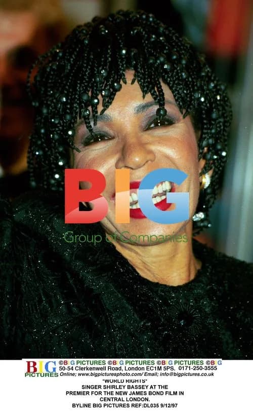 Shirley Bassey at James Bond Film Premiere