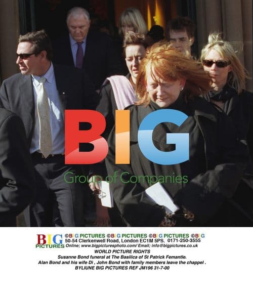 Susanne Bond funeral at The Basilica of St Patrick