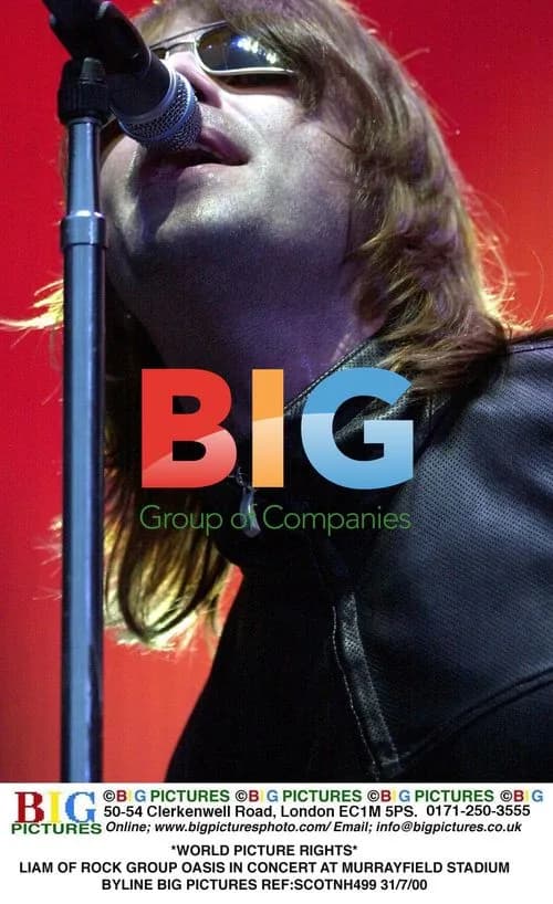 Liam Gallagher of Oasis in Concert
