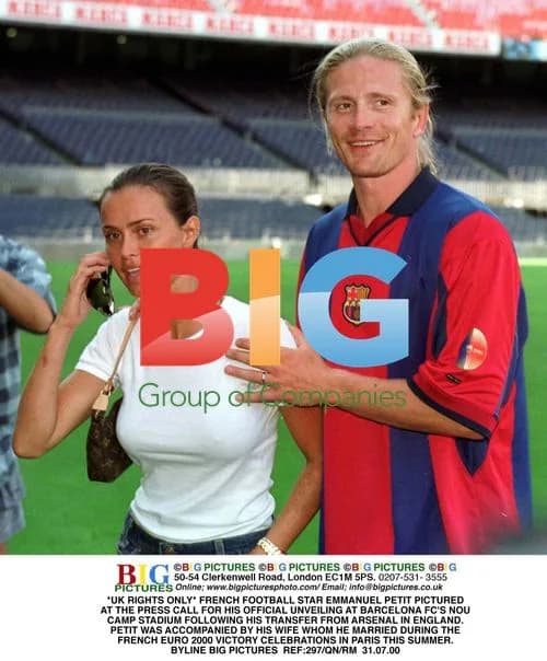 Emmanuel Petit Unveiled at Barça